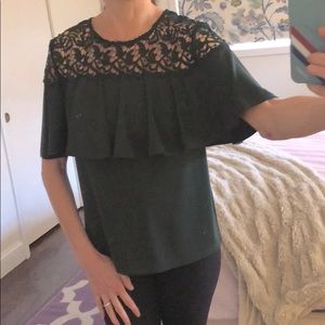 Green Ann Taylor size small shirt sleeve